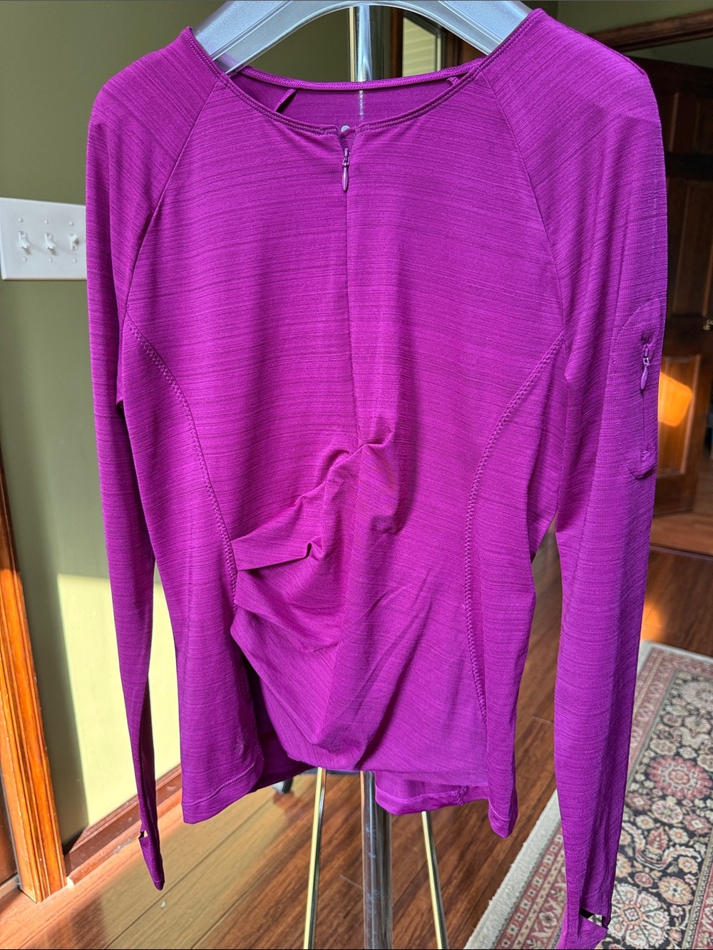 Athleta Hot Pink Half-Zip Athletic Top